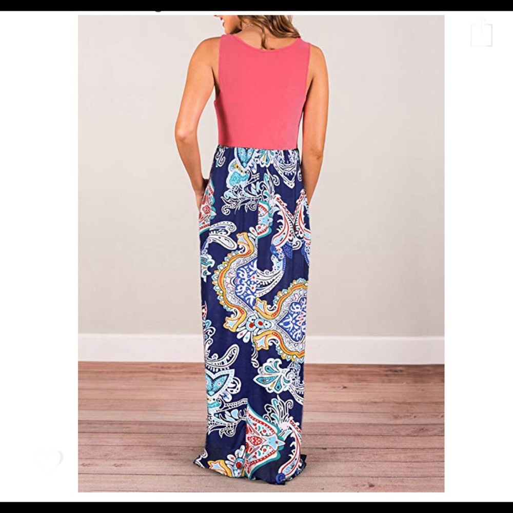 Maxi Sleeveless Dress - Picture 3 of 4